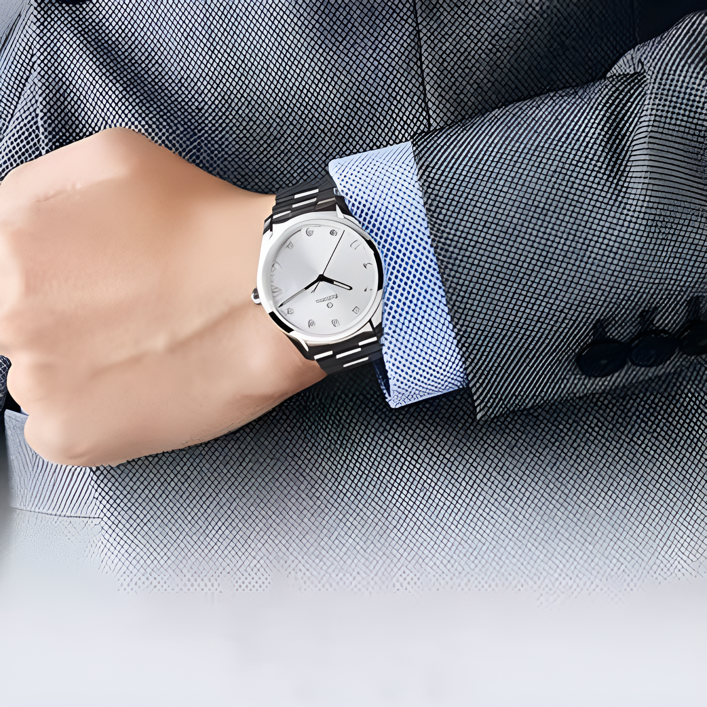 RADO Men’s Formal Wrist Watch With Stainless Steel Chain | Best Quality Rado Watch For Men's - Men's Watches - Wrist Watch For Men