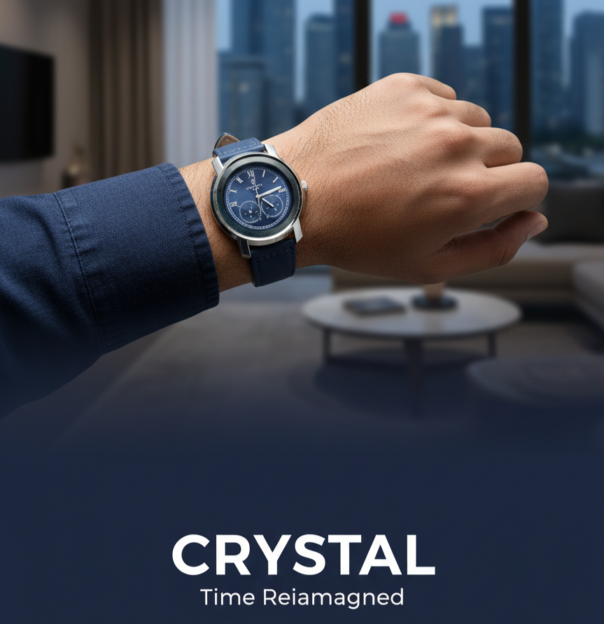 Elegant and Luxurios crystal watch