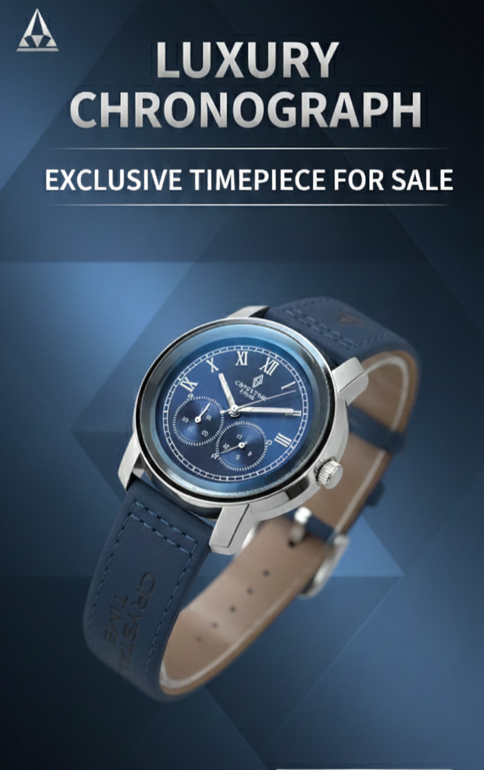 Elegant and Luxurios crystal watch