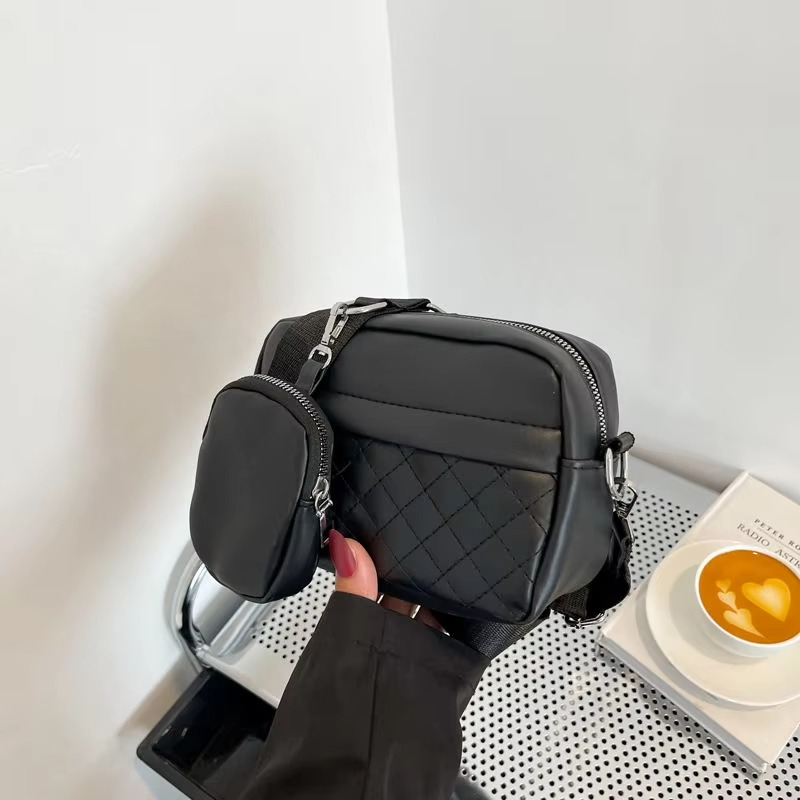 Stylish Girl's Convertible Crossbody Bag - Fashion Handbags for Ladies PU Leather Polyester Waterproof Shoulder Bags