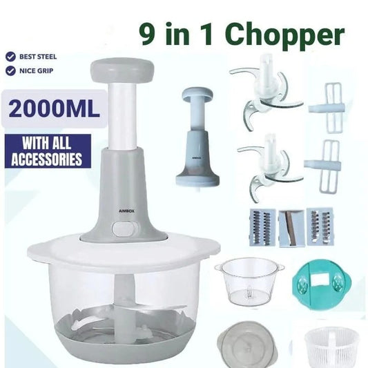 2000 ML Chopper / Manual Chopper / Speedy Chopper Hand Pulled Type / Manual Hand Use